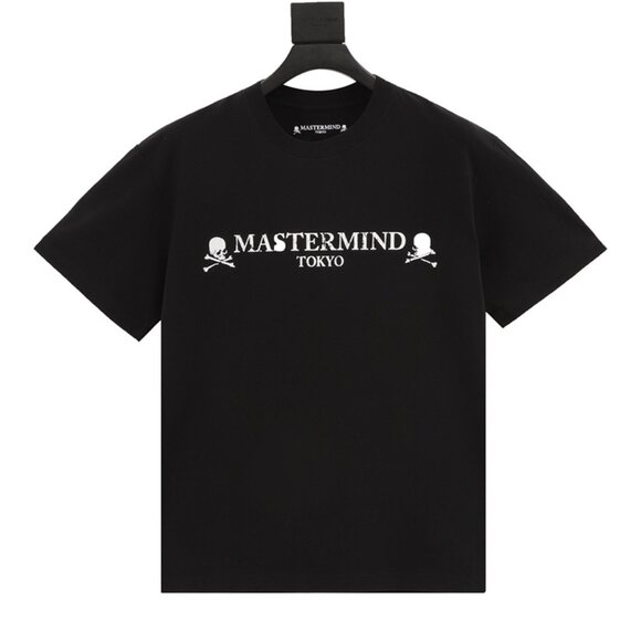 Black Short-Sleeved T-Shirt With Skull Print Mastermind Japan